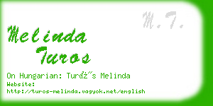 melinda turos business card